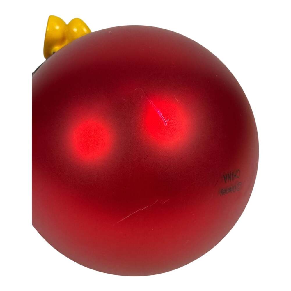 2008 Walt Disney World Red Mickey Mouse Icon Mercury Glass Christmas Ornament - Picture 7 of 7